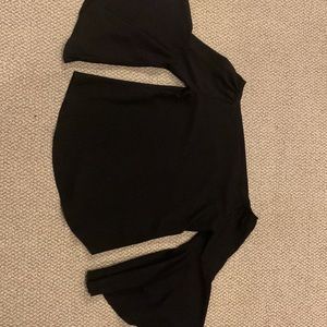 Off the shoulder black top